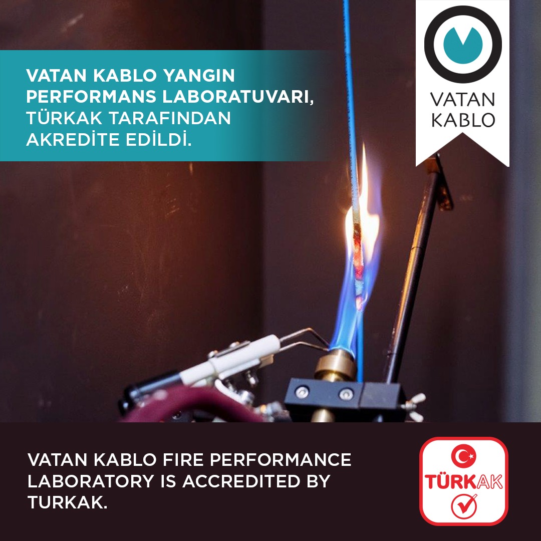 Vatan Kablo Yangın Performans Laboratuvarı, Türkak Tarafından Akredite Edildi